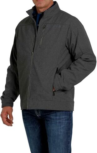 Cinch Men's Concealed Carry Textured Bonded Zip-Front Jacket in Kuwait