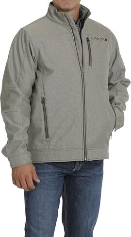 Cinch Men's Concealed Carry Textured Bonded Zip-Front Jacket in Kuwait