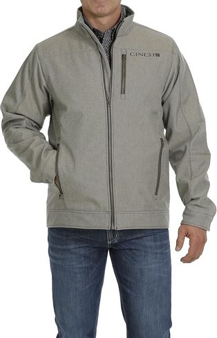 Cinch Men's Concealed Carry Textured Bonded Zip-Front Jacket in Kuwait