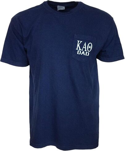 Mega Greek Kappa Alpha Theta Dad Comfort Color Pocket T-Shirt in Kuwait