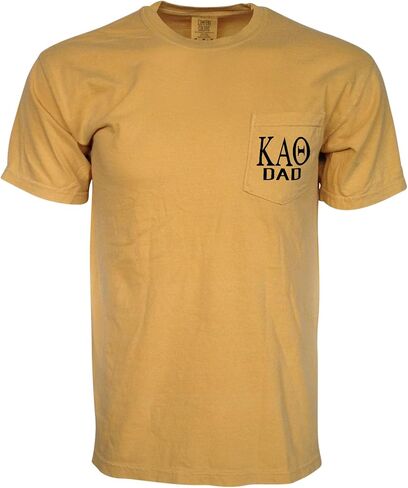 Mega Greek Kappa Alpha Theta Dad Comfort Color Pocket T-Shirt in Kuwait