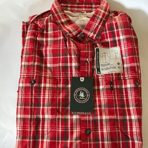 G.H. Bass Men's Sportsman Wicking Sun-Blocker UPF 40 Short Sleeve Button Down Shirt in Saudi Arabia