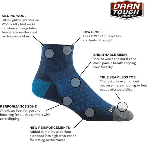 Darn Tough unisex-adult Run 1/4 Ultra-lightweight in Saudi Arabia
