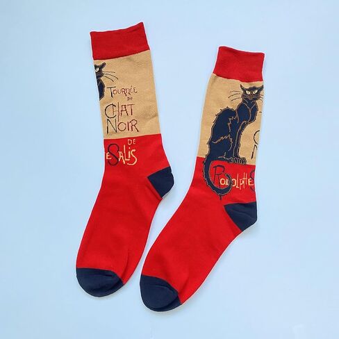 Men's Fun Set Dress Socks-Colorful Funny Novelty Cotton Funky Crew Socks Pack,Art Socks in Saudi Arabia