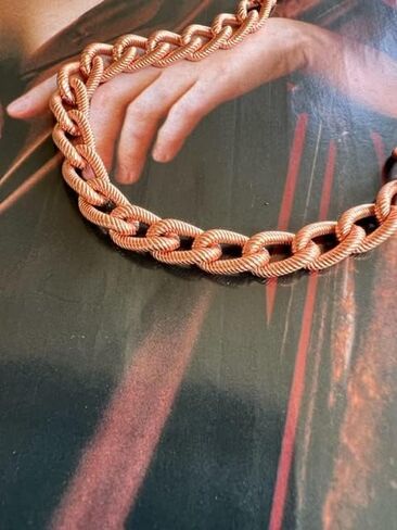 9 Inch Solid Copper Link Bracelet CB861GG - 5/16 of an inch wide. in Saudi Arabia