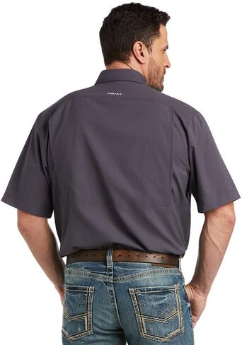 ARIAT Men's MNS Venttek CLSSC SS SHRT Charcoal, XX-Large in Kuwait