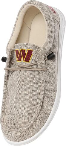 FOCO Men's NFL Team Logo Cotton Knit Moccasin Slippers in Saudi Arabia