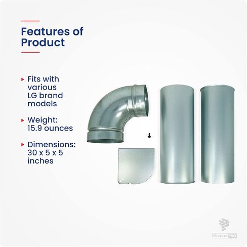 ForeverPRO 3911EZ9131X طقم تنفيس لمجفف LG 1266802 383EEL9001B AH3575086 EA3575086 in Saudi Arabia