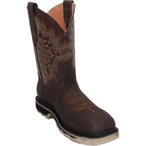 Men’s Leather Square Toe Steel Toe Western Work Boot in Saudi Arabia