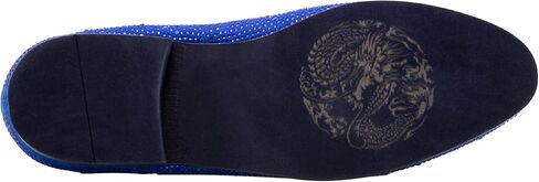 JUMP New York Men's Lavish Slip-on Loafer | All-Over Pyramid & Rhinestone Jewel Ornaments | Formal Smoking Slipper in Saudi Arabia