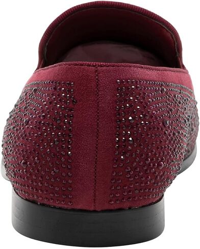 JUMP New York Men's Lavish Slip-on Loafer | All-Over Pyramid & Rhinestone Jewel Ornaments | Formal Smoking Slipper in Saudi Arabia