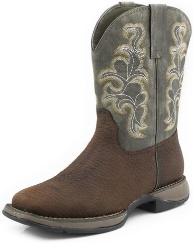 ROPER Mens Wilder Ii Square Toe Western Cowboy Boots Mid Calf - Brown in Saudi Arabia