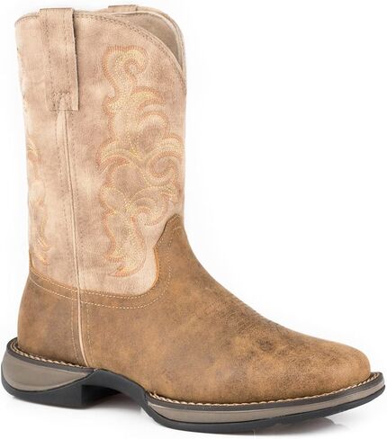ROPER Mens Wilder Ii Square Toe Western Cowboy Boots Mid Calf - Brown in Saudi Arabia