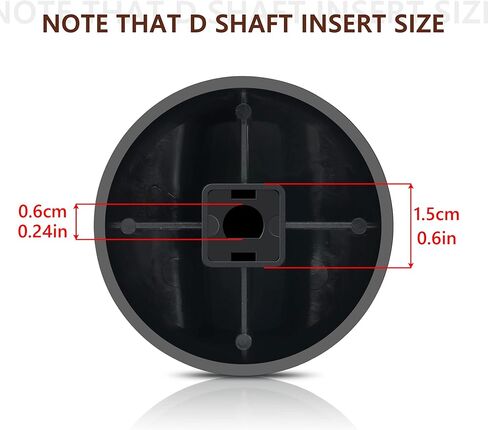 Grenf DGF510SSP Control Knobs, Compatible with Cooktop Burner Control Dials Knob Oven Gas Stove Knob Replacement (5 Pack, Silver),White in Kuwait