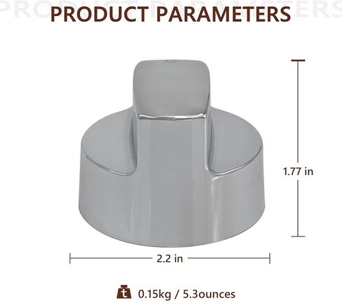 Grenf DGF510SSP Control Knobs, Compatible with Cooktop Burner Control Dials Knob Oven Gas Stove Knob Replacement (5 Pack, Silver),White in Kuwait