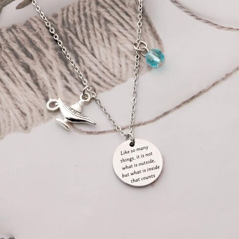 UJIMS Movie Inspired Gifts Princess Quote Bracelet Magic Charm Lamp Jewelry in Saudi Arabia