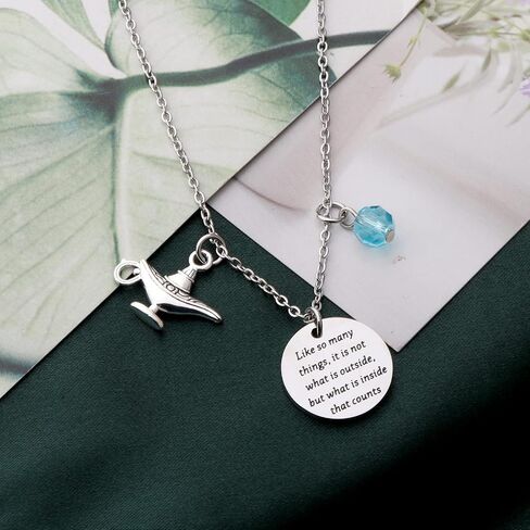 UJIMS Movie Inspired Gifts Princess Quote Bracelet Magic Charm Lamp Jewelry in Saudi Arabia