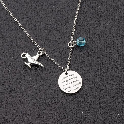 UJIMS Movie Inspired Gifts Princess Quote Bracelet Magic Charm Lamp Jewelry in Saudi Arabia