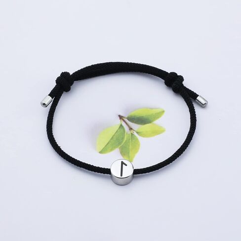 سوار YWQBZ Norse Viking Jewelry Bind Runes سوار Elder Futhark Rune Viking Norse تميمة بيوتر مضفر (Lagus) in Kuwait