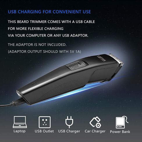 URTTSPI Cordless, Rechargeable ,Electric Beard Mustache Hair Precision Trimmer Coded Guide Comb for Men in Saudi Arabia