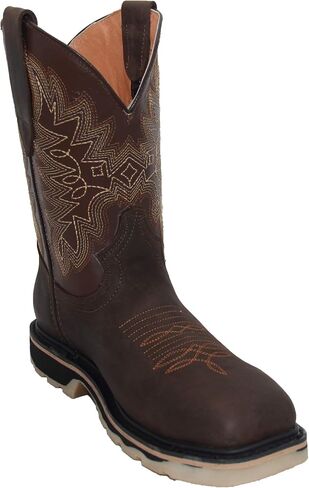 Men’s Leather Square Toe Steel Toe Western Work Boot in Saudi Arabia