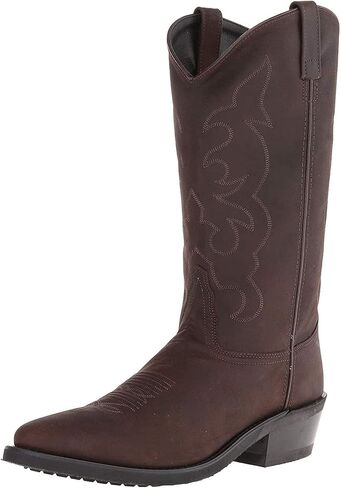 Old WEST Men's Stitched Cushioned Round Toe Cowboy Western Boots in Saudi Arabia