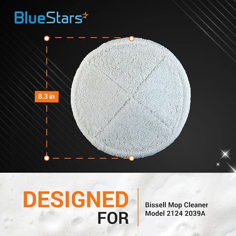4 Packs Deep Clean Spinwave Mop Pad for Bissell 2124 2039A Hard Floor Mop Cleaners (2 Soft + 2 Scrubby) by Blue Stars - Washable and Reusable Mop Pads in Saudi Arabia