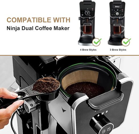 2 Pack Reusable Coffee Filters #4 for Ninja Dual Brew Coffee Maker in Kuwait