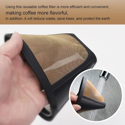 2 Pack Reusable Coffee Filters #4 for Ninja Dual Brew Coffee Maker in Kuwait