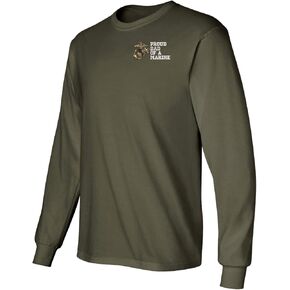 MilitaryBest Proud Dad of a Marine U.S. Marine Corps Embroidered Long Sleeve T-Shirt in Saudi Arabia