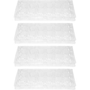 18 شبكة كرتون بيض السمان من دويتول، 50 قطعة من حاملات البيض كرتون مع غطاء، صينية بيض بلاستيكية للثلاج، تخزين بيض الحمام in Saudi Arabia