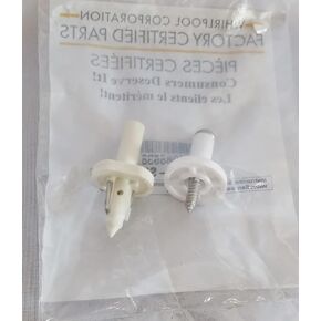 WP2147997 Refrigerator Freezer Shelf Rail Mount Stud Kit - 2 Parts - New - Genuine OEM - R6-B8 in Kuwait
