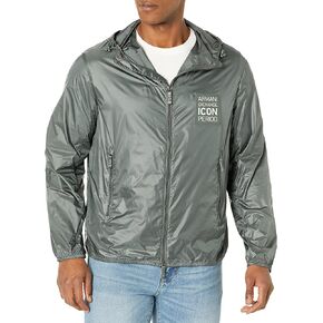 سترة واقية واقية من الرياح بشعار ايكون للرجال من ارماني اكستشنج in Kuwait