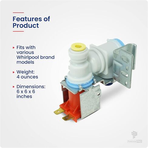 ForeverPRO 2315576 Water Inlet Valve for Whirlpool Refrigerator 2315508 2210436 W10219716 1199652 in Saudi Arabia