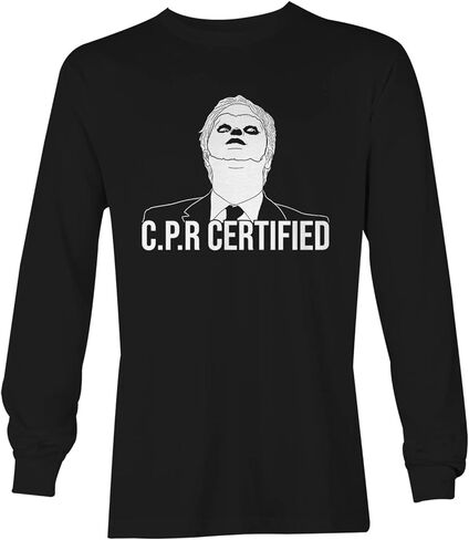 Haase Unlimited CPR Certified - Dwight Dummy Face Unisex Long Sleeve Shirt in Saudi Arabia