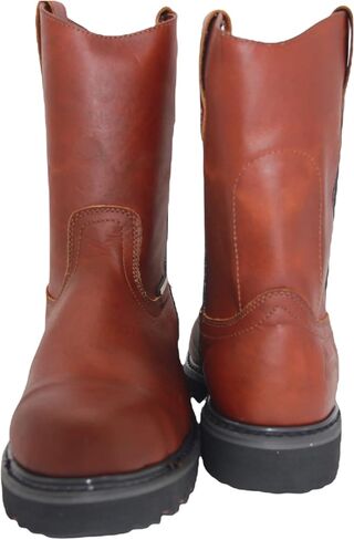 The Western Shops Men's 9" Pull-On Steel Toe Leather Work Boot in Saudi Arabia