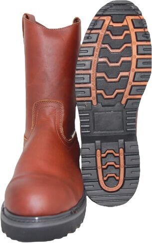 The Western Shops Men's 9" Pull-On Steel Toe Leather Work Boot in Saudi Arabia