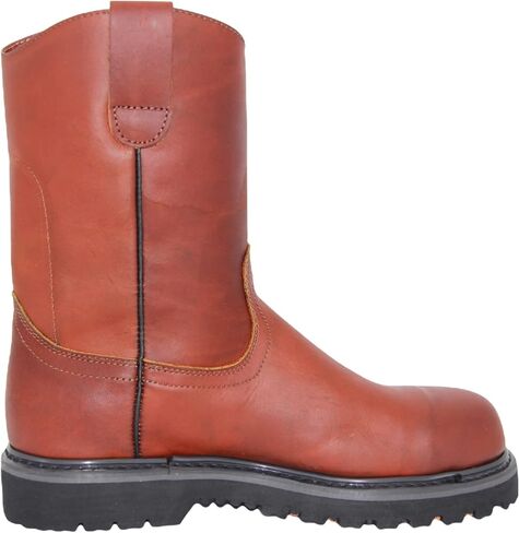 The Western Shops Men's 9" Pull-On Steel Toe Leather Work Boot in Saudi Arabia