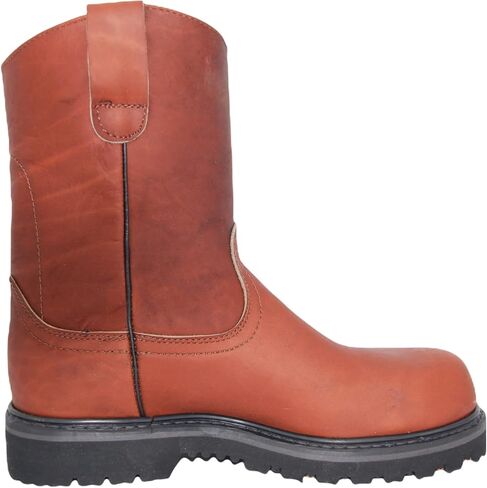 The Western Shops Men's 9" Pull-On Steel Toe Leather Work Boot in Saudi Arabia
