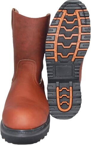 The Western Shops Men's 9" Pull-On Steel Toe Leather Work Boot in Saudi Arabia