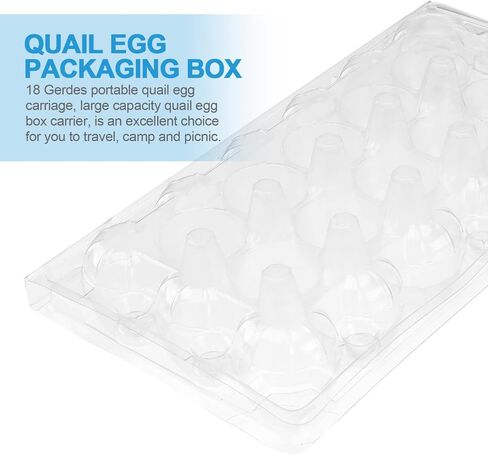 DOITOOL 18 Grids Quail Egg Cartons, 50 Pcs Small Eggs Cartons Egg Holders with Cover, Plastic Egg Tray for Refrigerator, Pigeon Eggs Storage in Saudi Arabia