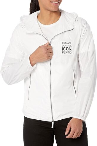 سترة واقية واقية من الرياح بشعار ايكون للرجال من ارماني اكستشنج in Kuwait