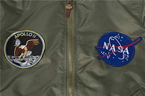 Norman Dragon Apollo 11 Patched Lightweight Bomber Flight Jacket Windbreaker in Saudi Arabia