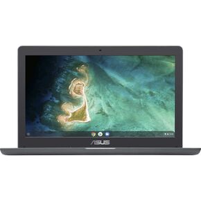 ASUS Chromebook C403NA-YS02 14.0 inch Intel Celeron N3350 1.1GHz/ 4GB LPDDR4/ 32GB eMMC/ USB3.1/ Chrome OS Notebook (Dark Grey) in Saudi Arabia