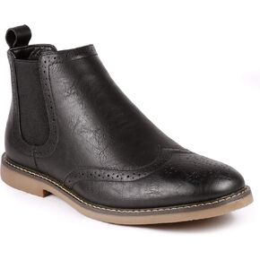 Metrocharm MC140 Men's Dress Wing Tip Casual Ankle Chelsea Boot in Kuwait