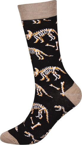Wish Island Men's 4/5 Packs Fun Crazy Animal Cotton Casual Crew Socks in Saudi Arabia