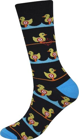 Wish Island Men's 4/5 Packs Fun Crazy Animal Cotton Casual Crew Socks in Saudi Arabia
