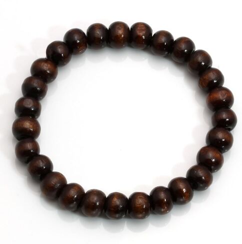 MILAKOO 5 Pcs Wooden Beaded Bracelet Bangle for Men and Women Elastic in Kuwait