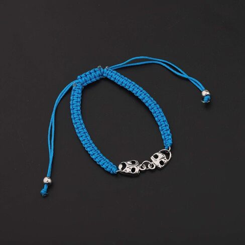 KUIYAI Drama Mask Macrame Bracelet Tragedy Masks Charm Bracelet Actor Actress Gift in Saudi Arabia