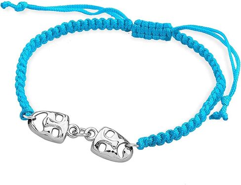 KUIYAI Drama Mask Macrame Bracelet Tragedy Masks Charm Bracelet Actor Actress Gift in Saudi Arabia